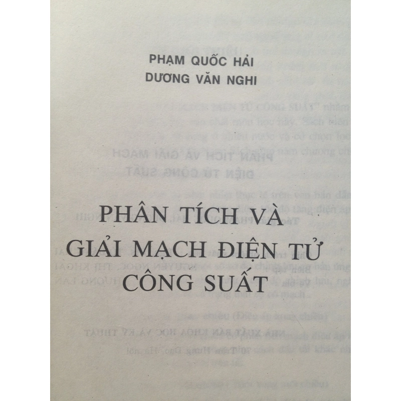 PHÂN TÍCH VÀ GIẢI MẠCH ĐIỆN TỬ CÔNG SUẤT 495330