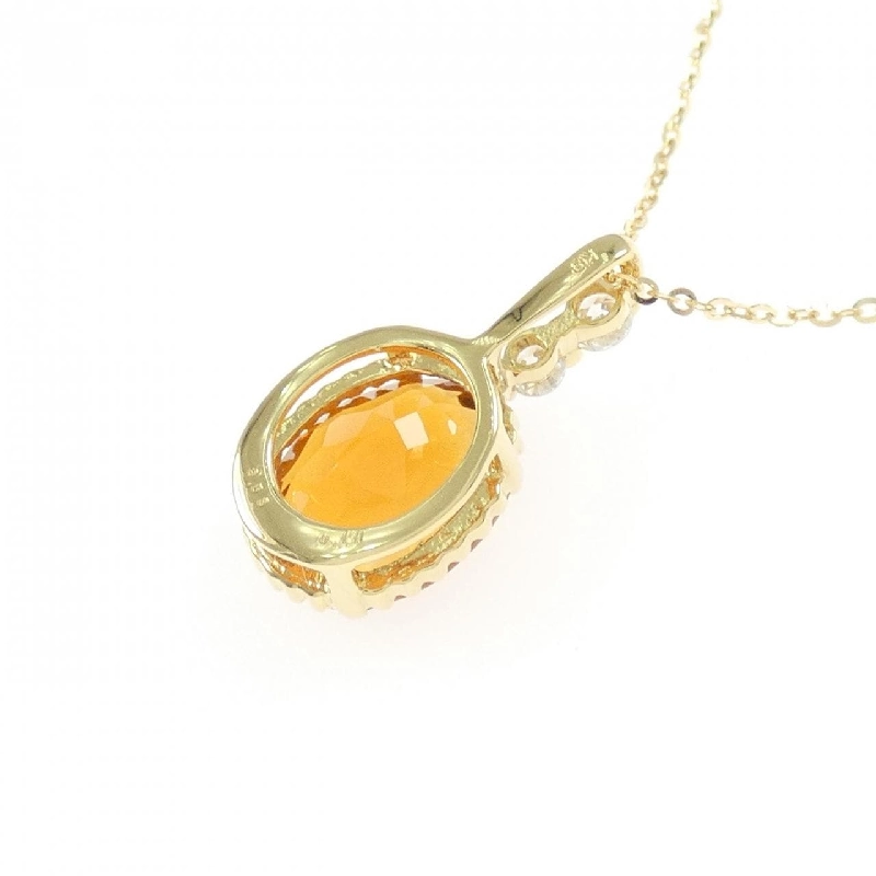 K18YG Mặt dây chuyền Citrine 2.53CT - Hàng hiệu Chính hãng 861939