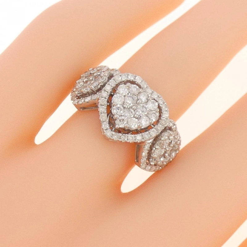 Nhẫn kim cương hình trái tim K18WG 1.00CT - Hàng hiệu Chính hãng 859485