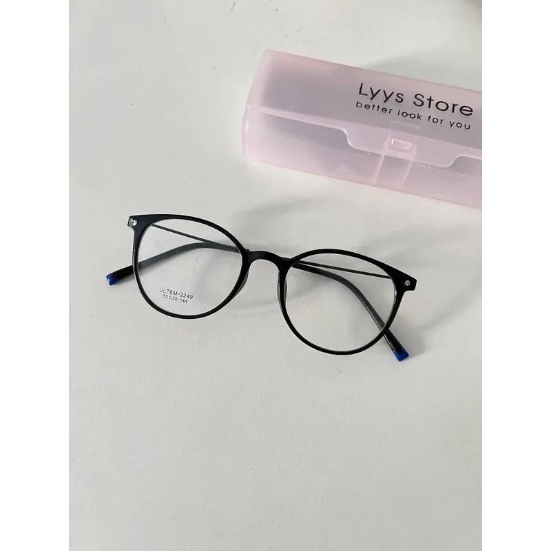 Kính mắt oval màu đen, mới, kính cận 559840