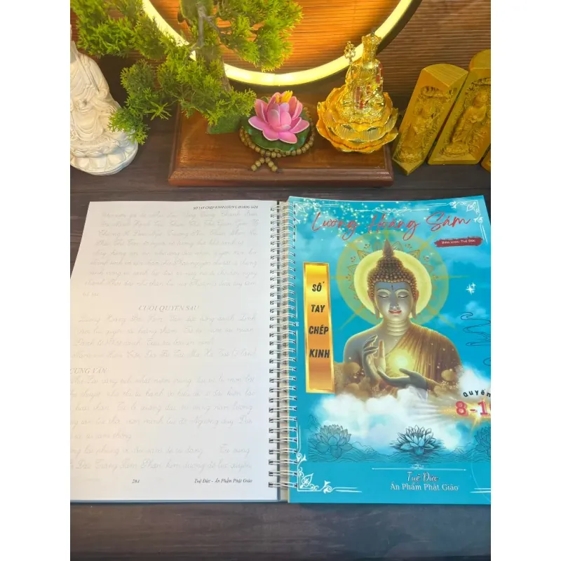 Sổ tay Lương Hoàng Sám in mờ 3 QUYỂN  - Tặng sách Nghi Thức Lăng Nghiêm + 5 Bút 781225