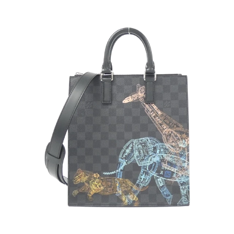 Túi xách messenger Louis Vuitton Damier Graphite Stamp Sac Plat N45276 619634