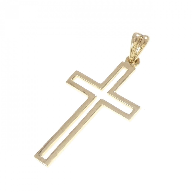 K18YG Mặt dây chuyền hình chữ thập - Hàng hiệu Chính hãng 866082