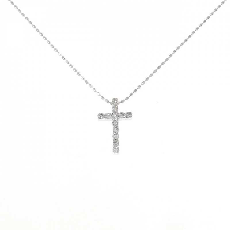 K18WG Dây chuyền kim cương chéo 0.15CT - Hàng hiệu Chính hãng 862559