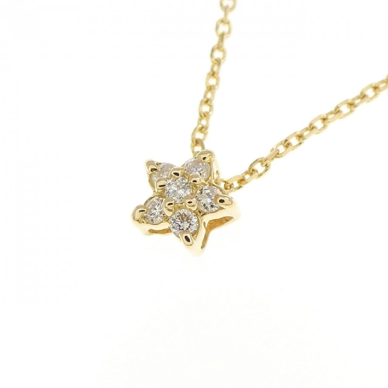 K18YG Ngôi sao Kim cương Dây chuyền 0.05CT - Hàng hiệu Chính hãng 866015