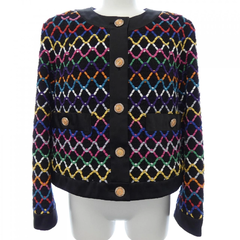 【Mã giảm giá】Áo khoác không cổ CHANEL 637270