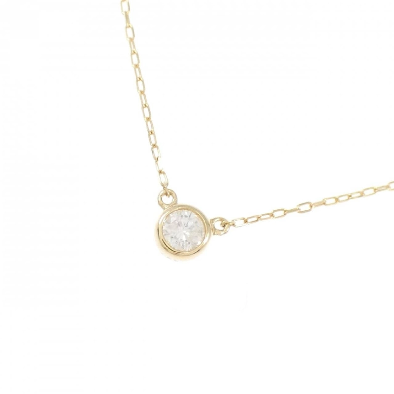 K18YG Solitaire Dây chuyền kim cương 0.085CT - Hàng hiệu Chính hãng 858209