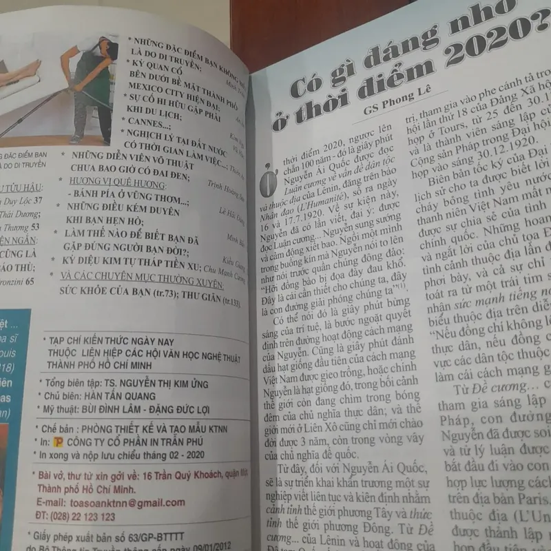 KIẾN THỨC NGÀY NAY số 1062 ngày 10.02.2020 (số Tân niên) 683275