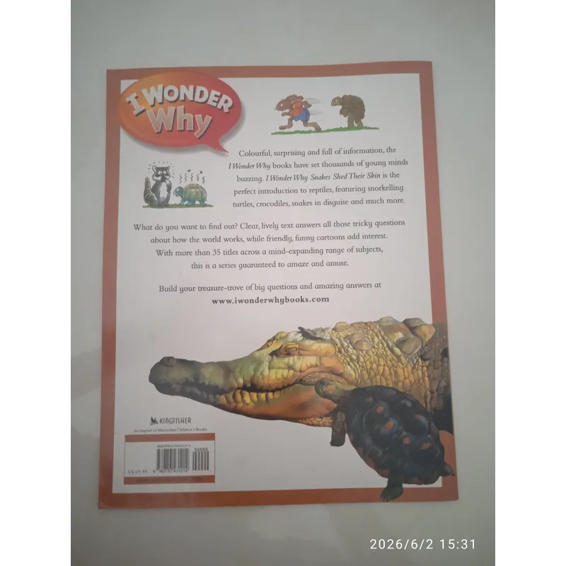 Sách tiếng Anh I Wonder Why Snakes Shed Their Skin - Mới 90% 1066699