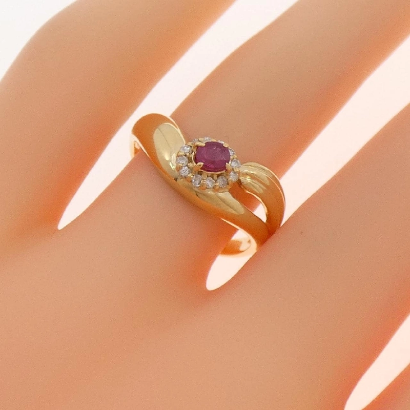 Nhẫn Ruby K18YG 0.20CT - Hàng hiệu Chính hãng 850423