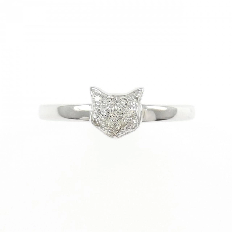 Nhẫn kim cương K18WG mèo 0.08CT - Hàng hiệu Authentic 852731