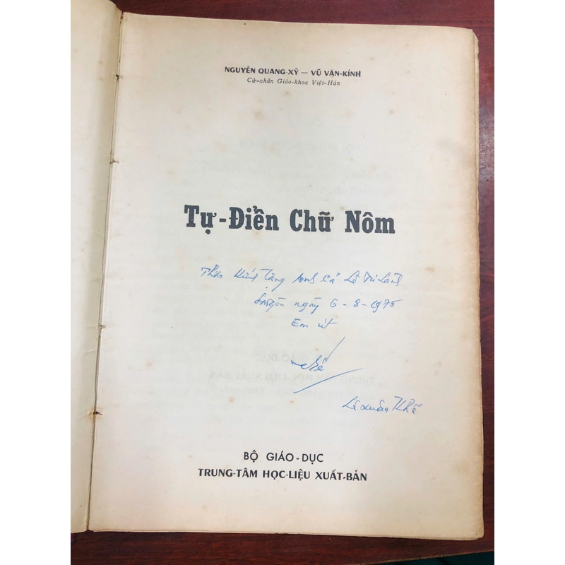 TỰ ĐIỂN CHỮ NÔM - Nguyễn Quang Xỹ , Vũ Văn Kính 466635