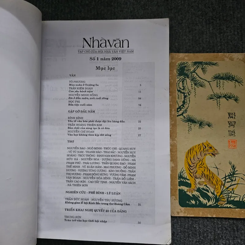 Tạp chí hội nhà văn việt nam số 1-2009 745334