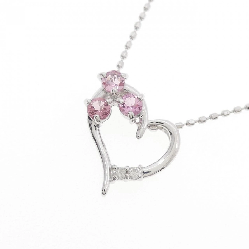 K10WG Heart Tourmaline Necklace - Hàng hiệu Authentic 858849