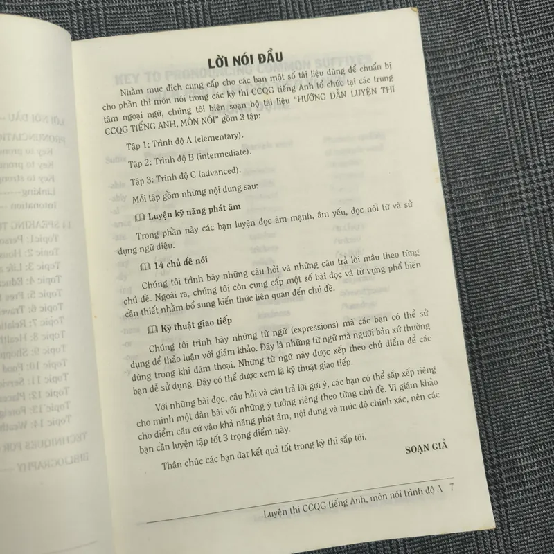 Tài liệu luyện thi chứng chỉ A tiếng Anh môn nói - Nguyễn Trùng Khánh 606371