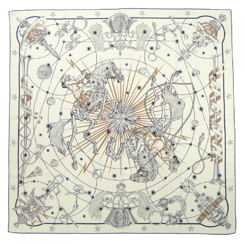 HERMES CHORUS STELLARUM H243912S Khăn choàng - Hàng hiệu Authentic 836155
