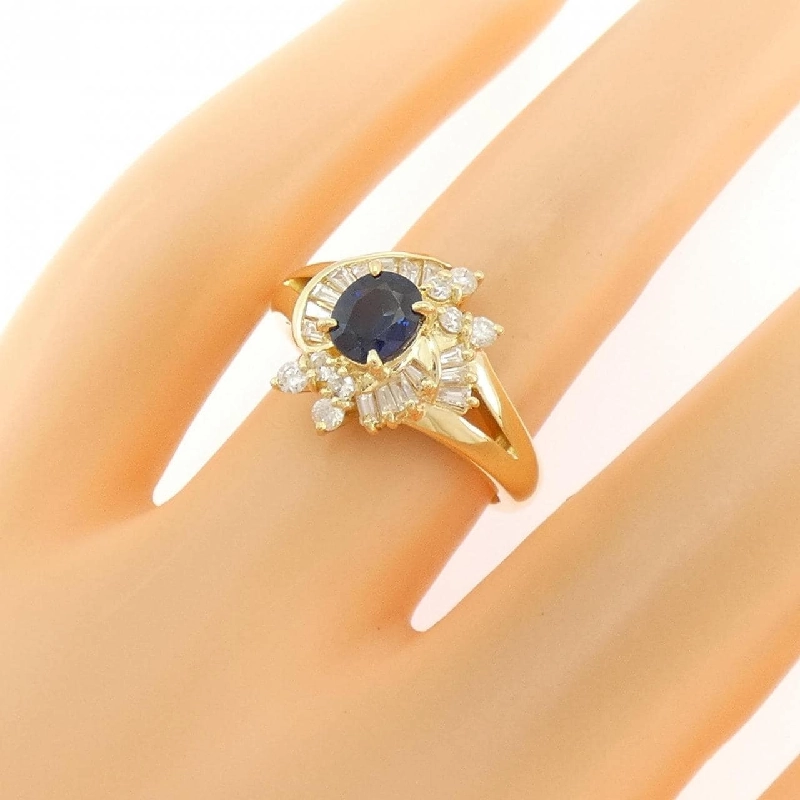 Nhẫn Sapphire K18YG 0.75CT - Hàng hiệu Chính hãng 854908