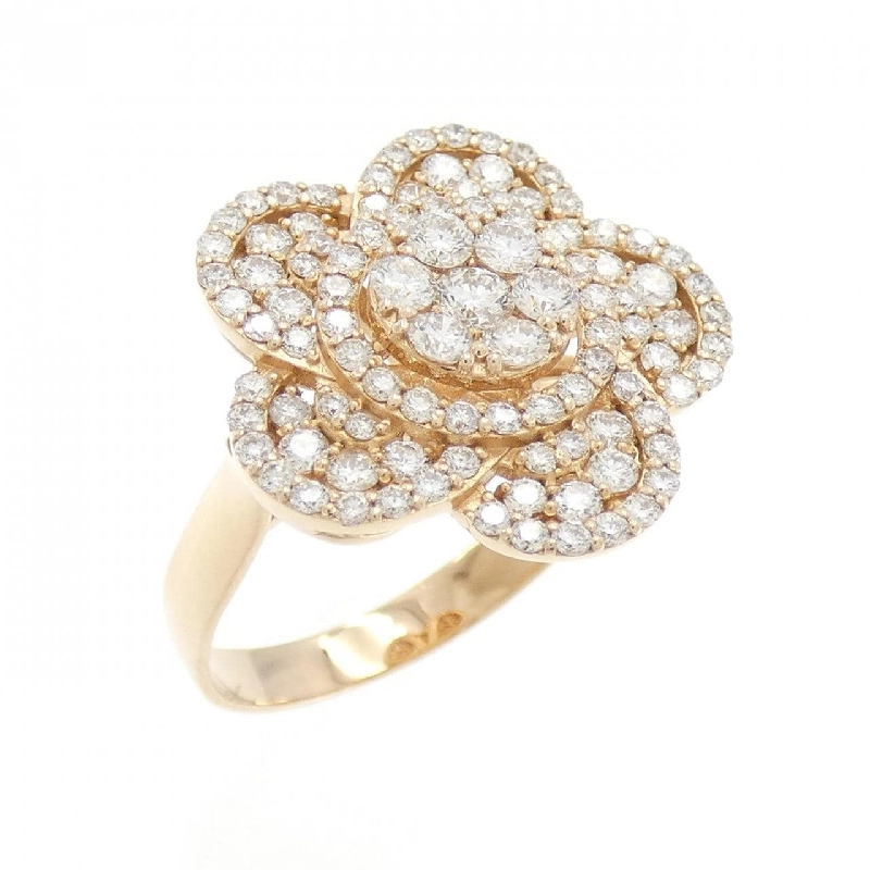 Nhẫn kim cương pavé hoa K18PG 1.12CT 672227