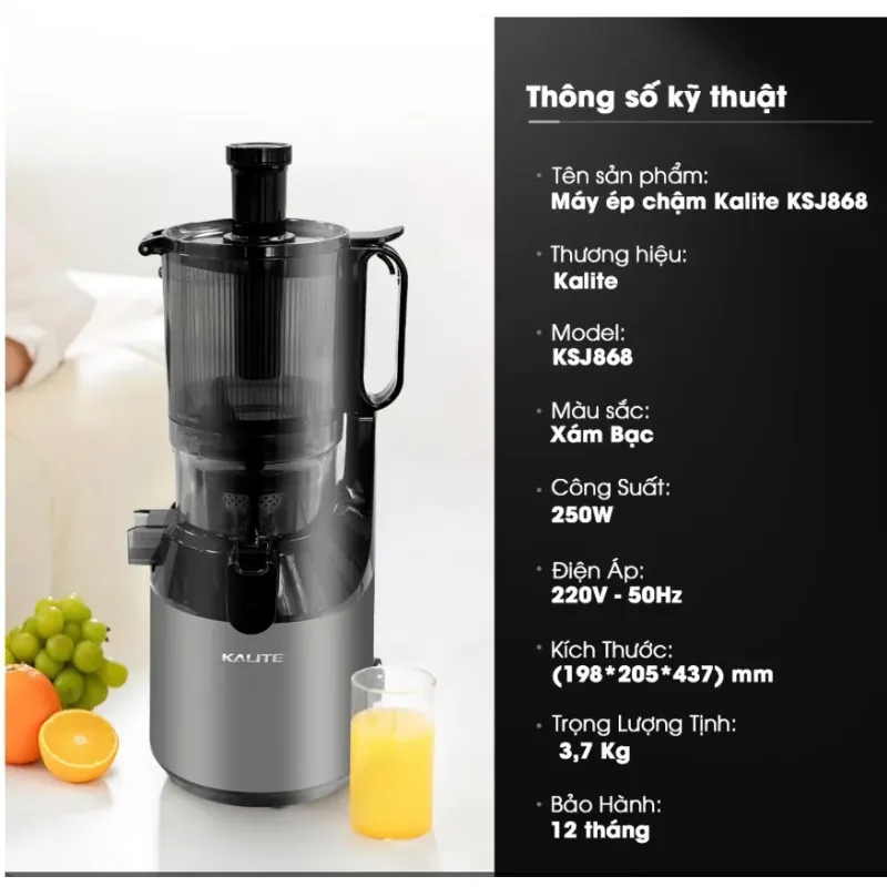 🌟 KALITE KSJ868 – Giữ trọn dưỡng chất, không sinh nhiệt, dễ vệ sinh! 707733