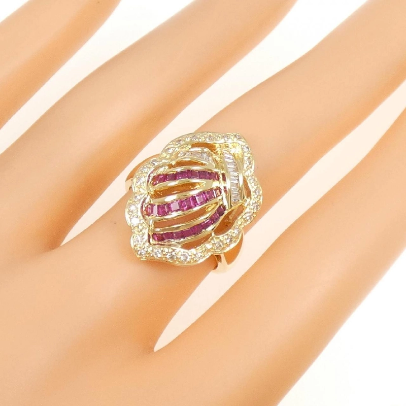 Nhẫn Ruby K18YG 0.76CT - Hàng hiệu Chính hãng 853541