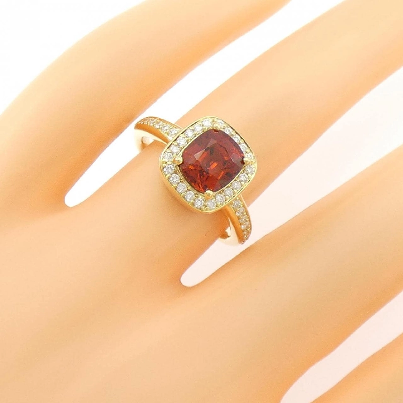 Nhẫn Garnet K18YG 2.34CT - Hàng hiệu Chính hãng 848924
