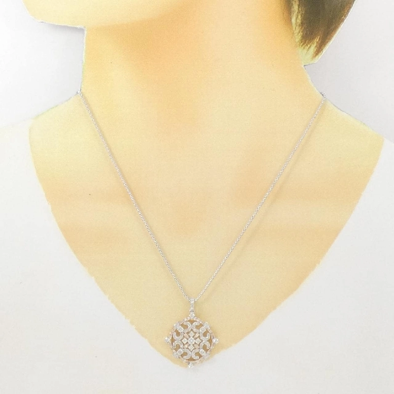 K18WG/K18PG Dây chuyền kim cương 1.50CT - Hàng hiệu Chính hãng 863220