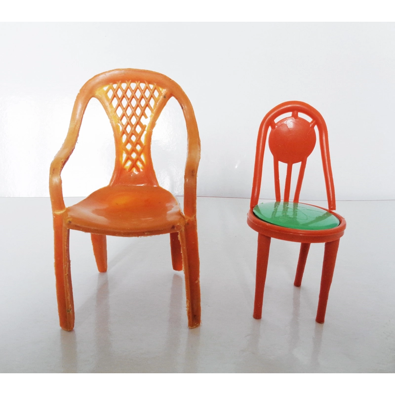 Lô 02 chiếc ghế nhựa trong bộ chơi đồ hàng xưa phiên bản tuổi thơ 9x 454796