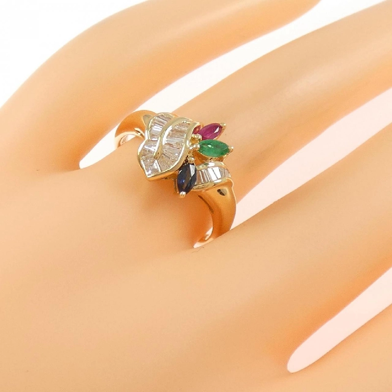 Nhẫn đá màu K18YG - Hàng hiệu Authentic 854732