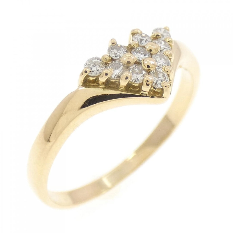 Nhẫn kim cương K18YG 0.13CT 672900