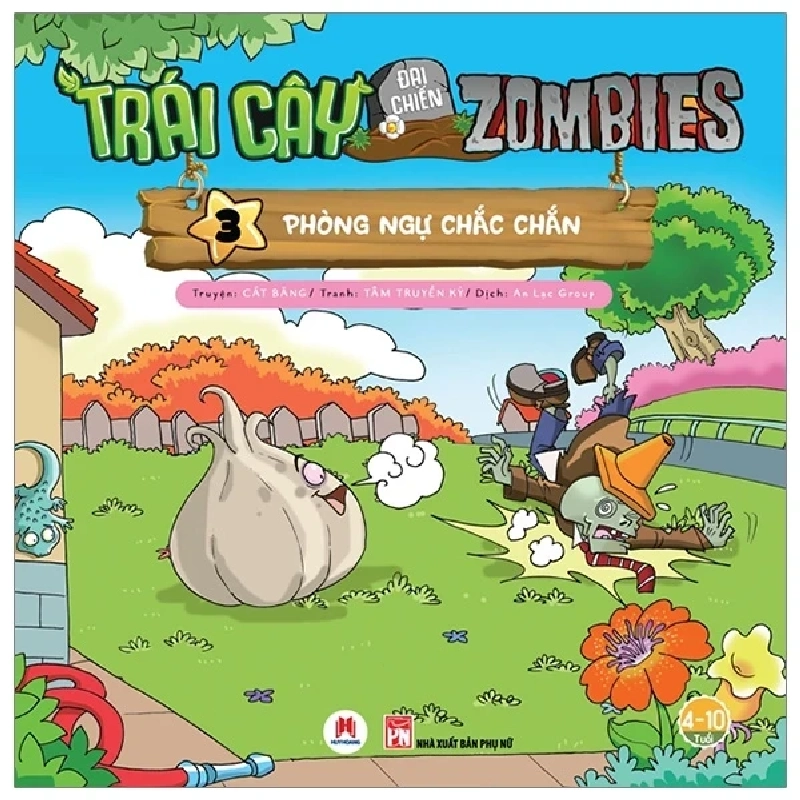 Trái Cây Đại Chiến Zombis - Tập 3: Phòng Ngự Chắc Chắn - Cát Băng, Tâm Truyền Kỳ (Mới 100%) Truyện tranh, NXB Kim Đồng - SÁCH ĐẠI HỌC 486592