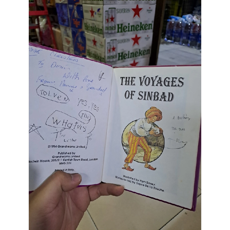 The Voyages of sinbad mới 80% bìa cứng truyện màu, có viết mực HCM0308 HỌC NGOẠI NGỮ 523822
