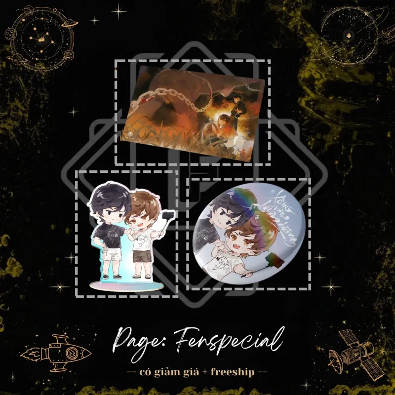 Chỉ Phụ Kiện: Standee + Postcard + Huy Hiệu - Xông Vào Lối Âm Dương - Tập 1 + Quà 800k 977407