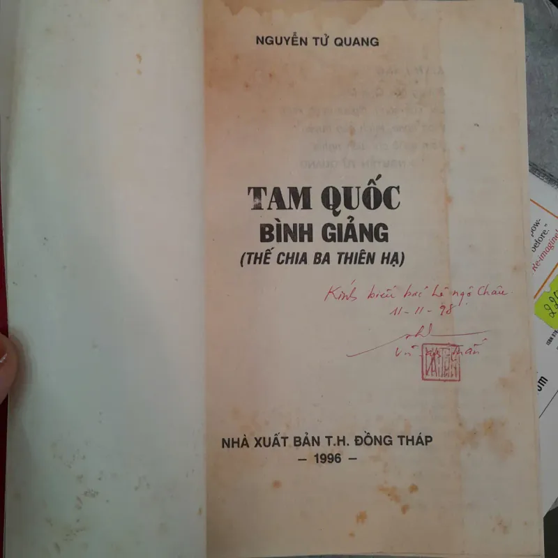 TAM QUỐC BÌNH GIẢNG - NGUYỄN TỬ QUANG 291011