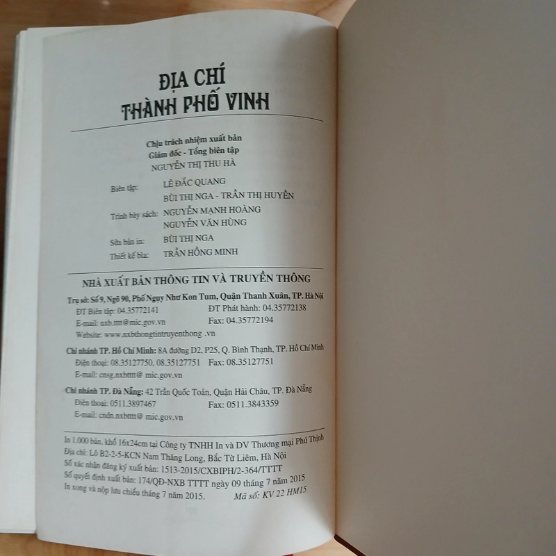 Địa Chí Thành Phố VINH - ThS Nguyễn Quốc Hồng chủ biên 505685