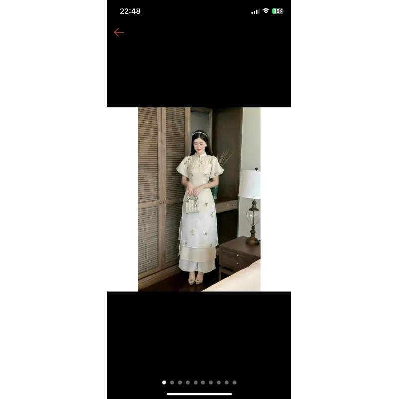 Áo dài voan kính (2 lớp) 907822