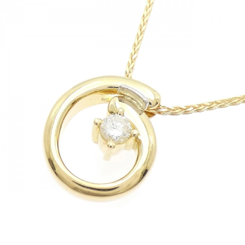 K18YG Dây chuyền kim cương 0.18CT - Hàng hiệu Chính hãng 858044