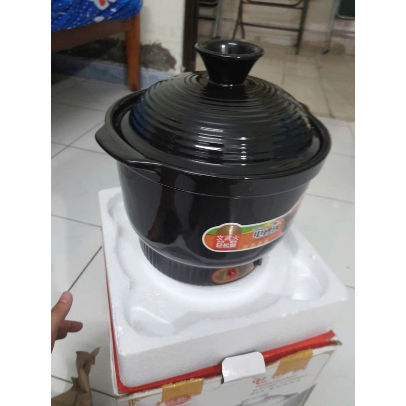 Nồi nấu chậm sứ tráng men bằng điện 4l 532157