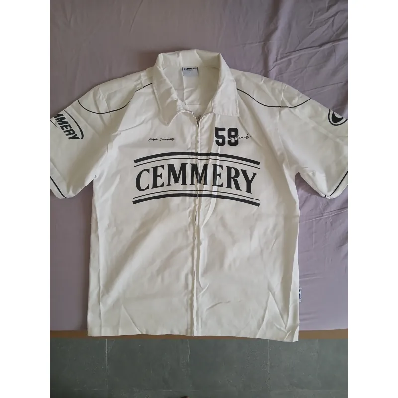 Áo sơ mi tay ngắn có khóa kéo  1003601