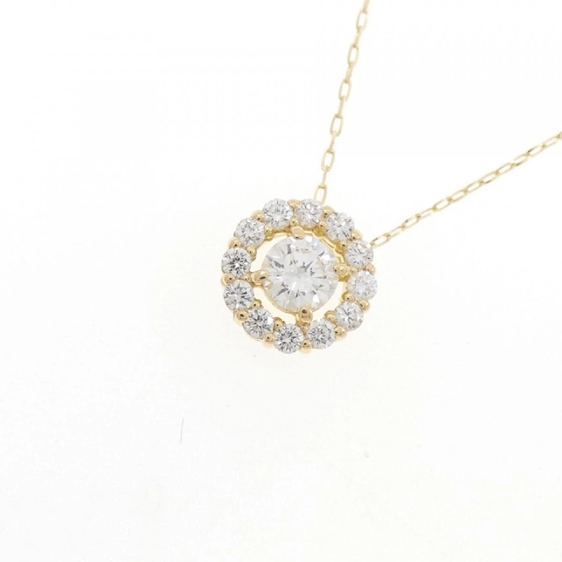 K18YG Dây chuyền kim cương 0.37CT - Hàng hiệu Chính hãng 858695