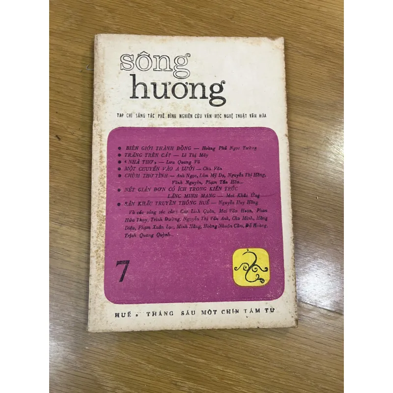 Tạp Chí Sông Hương (Huế) Số 7,8,9,10 (1984) 784829