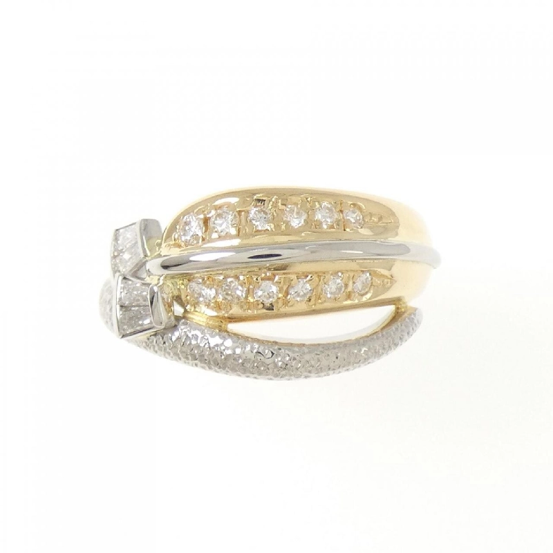 Nhẫn kim cương K18YG/PT900 0.339CT 668248