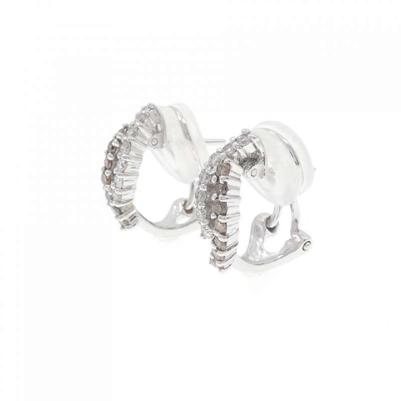 K18WG Bông tai/Khuyên tai kim cương 0.50CT - Hàng hiệu Chính hãng 875795