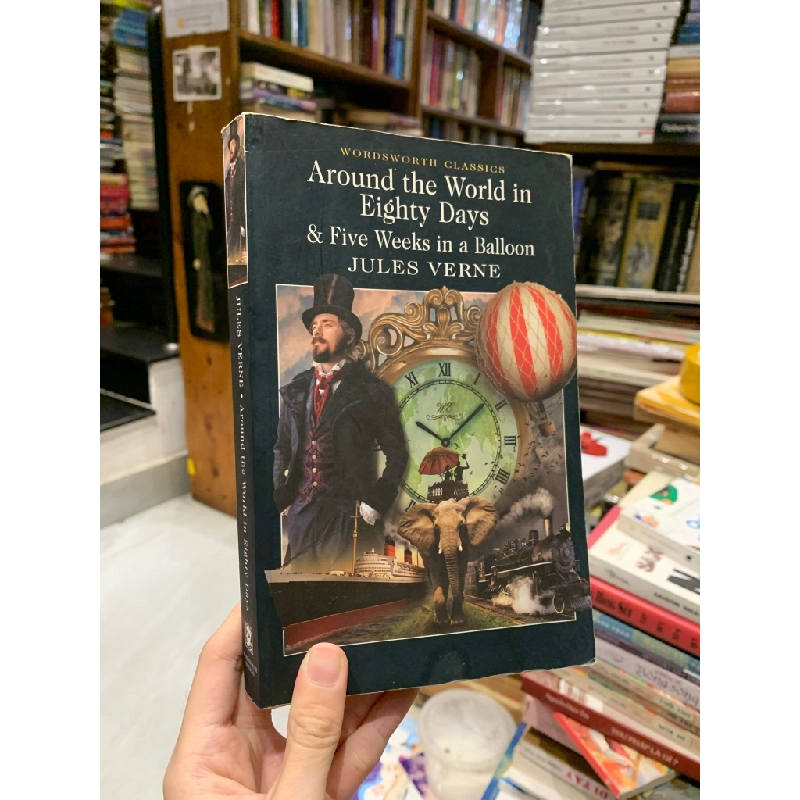 AROUND THE WOLRD IN EIGHTY DAYS & FIVE WEEKS IN A BALLOON - Jules Verne 186817