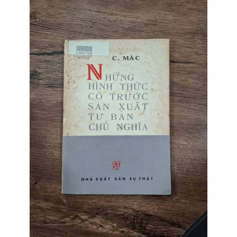 Những hình thức có trước sản xuất tư bản chủ nghĩa - C. Mác - Kinh tế Chính trị/Triết học 715969