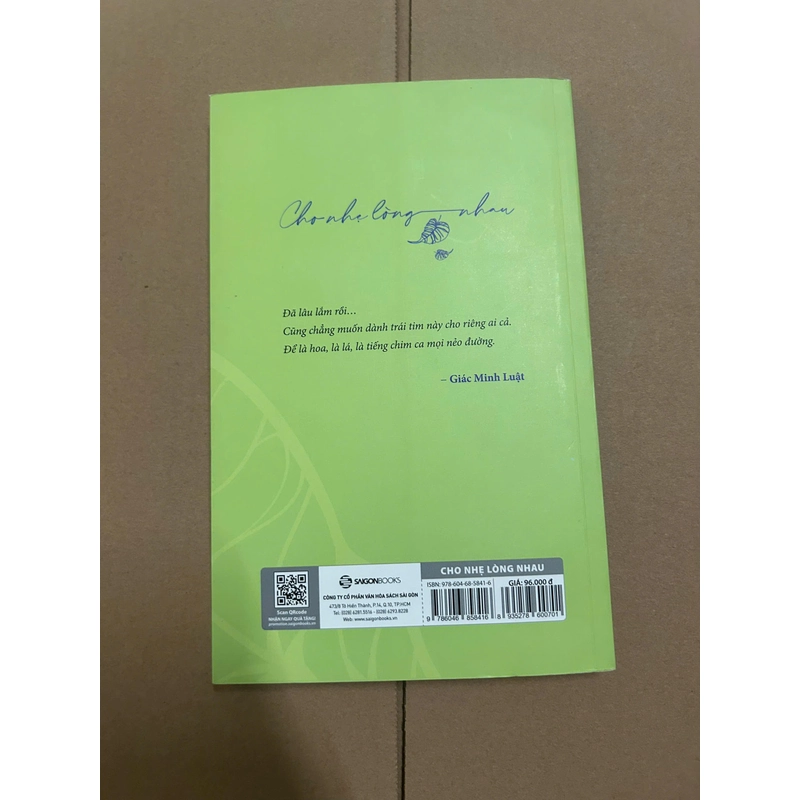 Cho Nhẹ Lòng Nhau 474277