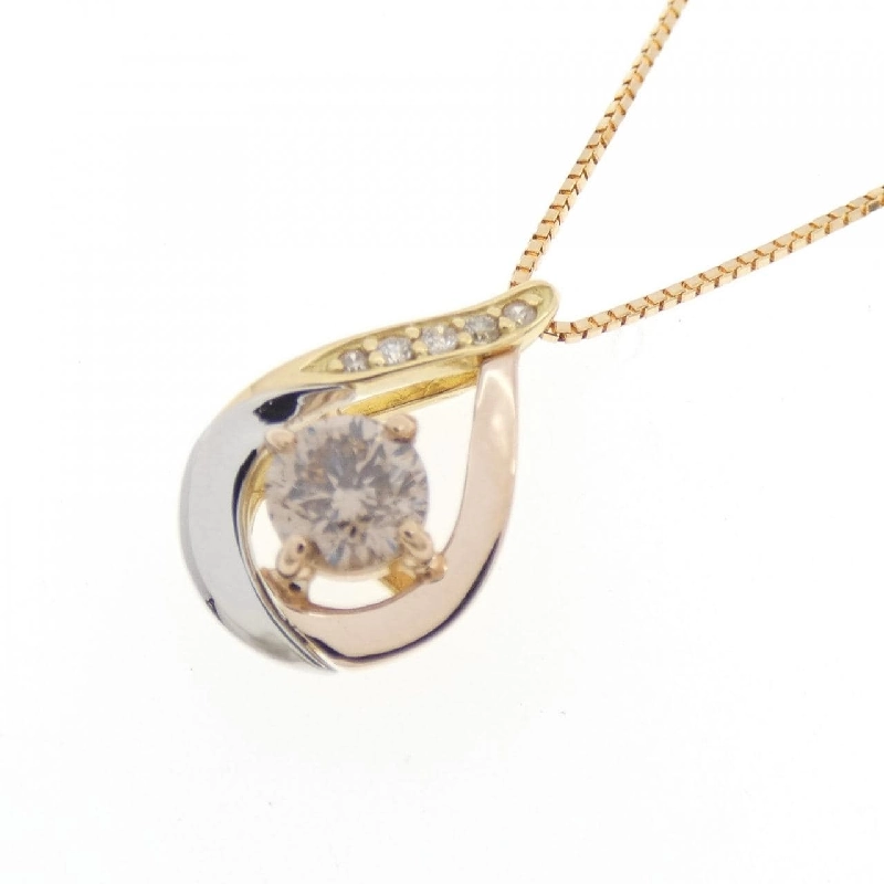 K18YG/PT950/K18PG Dây chuyền kim cương 0.50CT - Hàng hiệu Chính hãng 866487