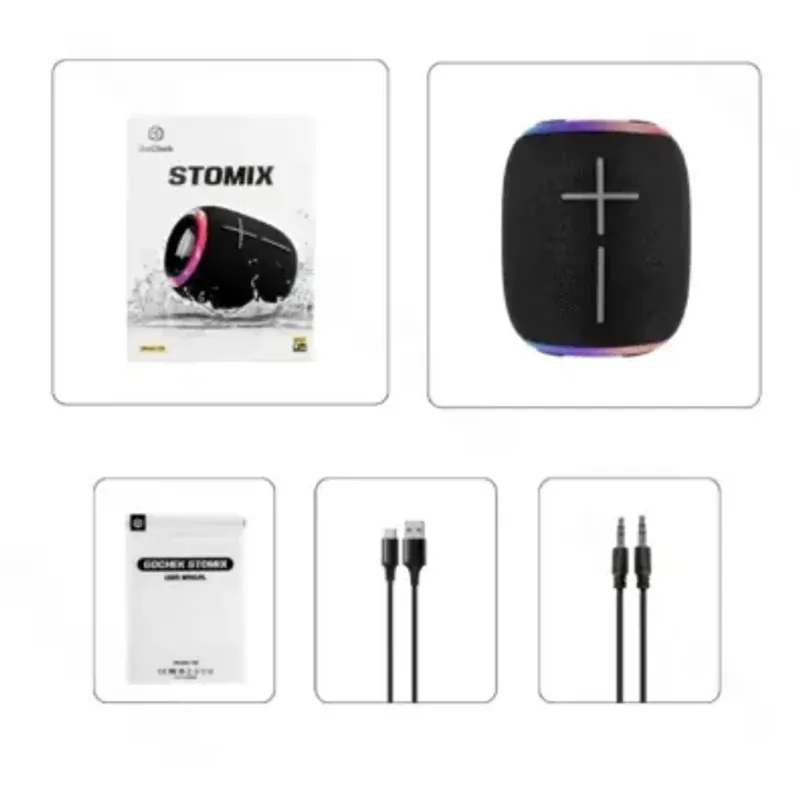 Loa Bluetooth Gochek Stomix C8, bluetooth 5.3, chống nước IPX7, tặng tai nghe bluetooth 974878
