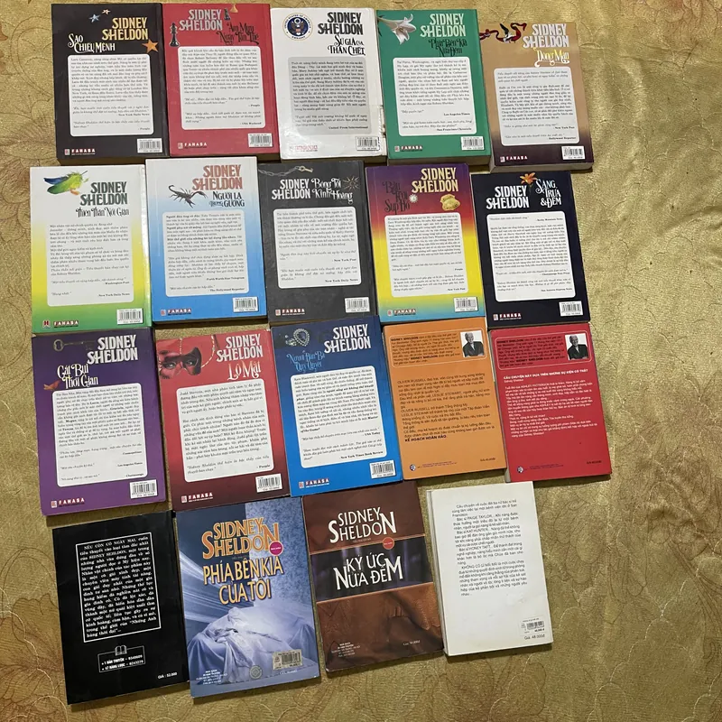 TRỌN BỘ SIDNEY SHELDON 18 TÁC PHẨM + HỒI KÝ & tặng thêm cuốn DÒNG MÁU 733881