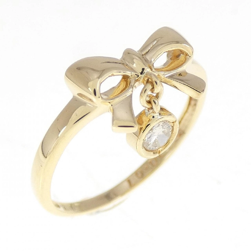 Nhẫn kim cương hình ruy băng K18YG 0.07CT - Hàng hiệu chính hãng 855142