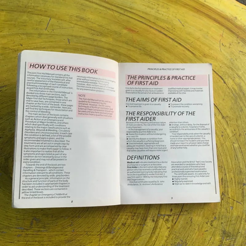 FIRST AID MANUAL  937168